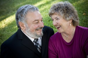 P & B laughing